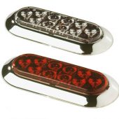 6 inch Oval LED stop, turn, tail light surface mount