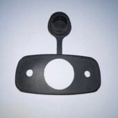 Telescoping plugin stern Rect. Base gasket w/ neoprene plug
