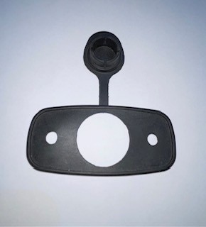 Telescoping plugin stern Rect. Base gasket w/ neoprene plug
